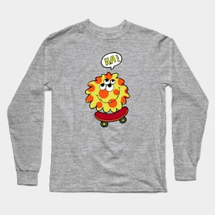 Yellow skate monster Long Sleeve T-Shirt